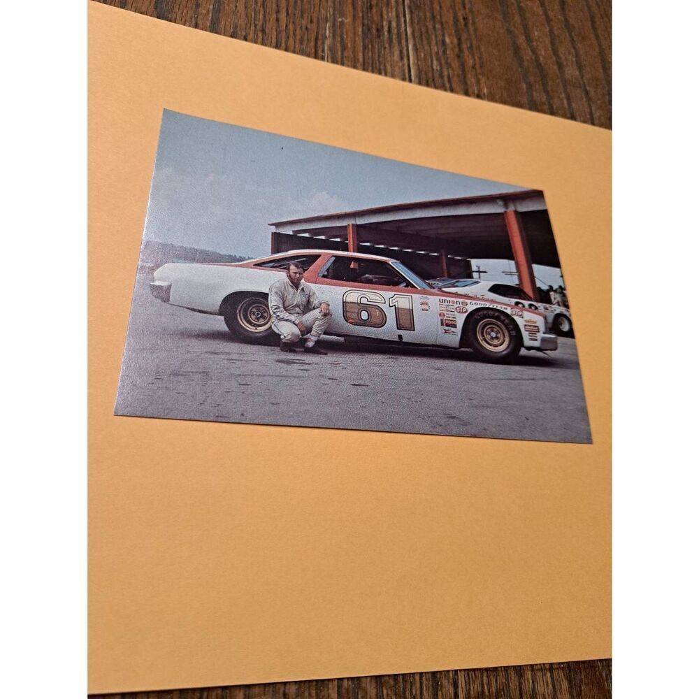 Vintage Ed Szczech NASCAR Postcard #61 Rookie STP Racing Pictorial 7x5 Unused